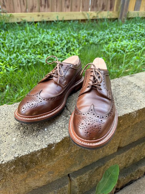 Photo by Bota71 on July 2, 2026 of the Grant Stone Longwing in Horween Dune Chromexcel.