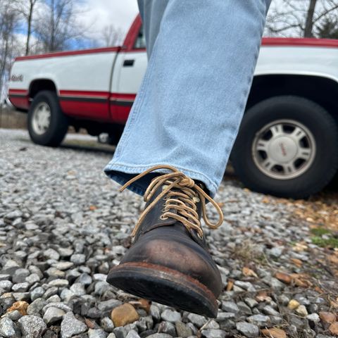 Photo by lydialove on March 2, 2024 of the Grant Stone Nora Boot in Horween Black Chromexcel.