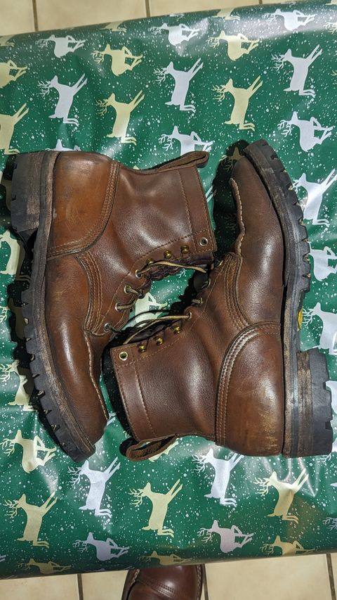 Photo by Briansbootpage on December 4, 2023 of the Nicks Moc Toe in Seidel 1964 Brown.