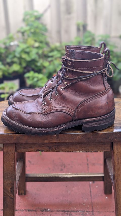 Photo by Briansbootpage on January 2, 2024 of the Nicks Moc Toe in Seidel 1964 Brown.