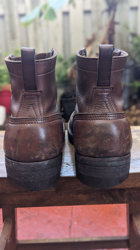 Photo by Briansbootpage on February 4, 2024 of the Nicks Moc Toe in Seidel 1964 Brown.