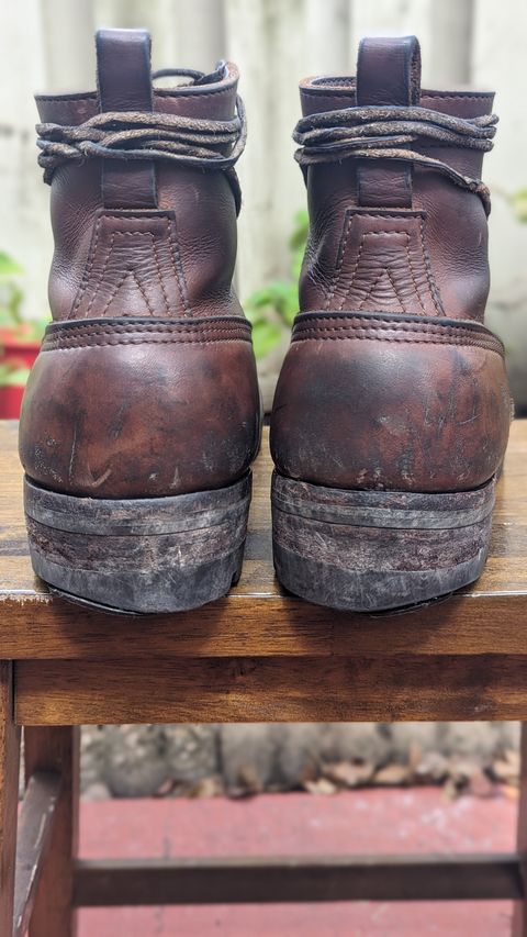 Photo by Briansbootpage on March 3, 2024 of the Nicks Moc Toe in Seidel 1964 Brown.