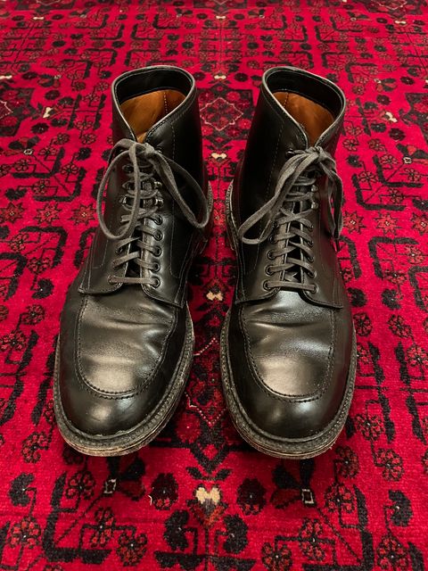 Photo by (deleted user) on April 6, 2024 of the Alden Indy Boot in Black Calfskin.