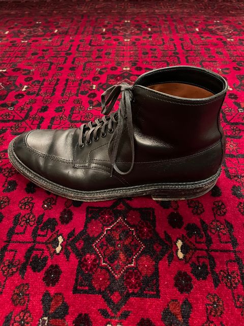 Photo by (deleted user) on April 6, 2024 of the Alden Indy Boot in Black Calfskin.