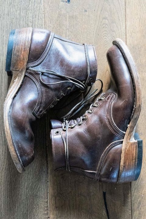 Photo by varnu on March 1, 2023 of the Nicks Robert in Horween Brown Chromexcel.