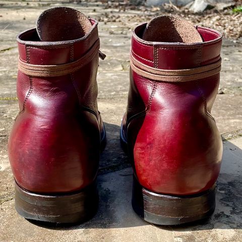 Photo by leumas on March 3, 2023 of the Viberg Service Boot in Horween Color 8 Chromexcel.