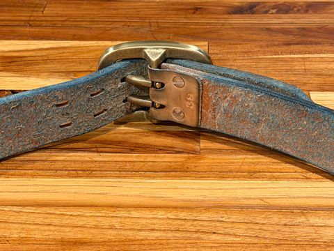 Photo by mwanni on January 6, 2026 of the Samurai Jeans W001-WP in US Steerhide (Natural).