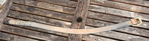 Photo by mwanni on April 5, 2026 of the Samurai Jeans W001-WP in US Steerhide (Natural).