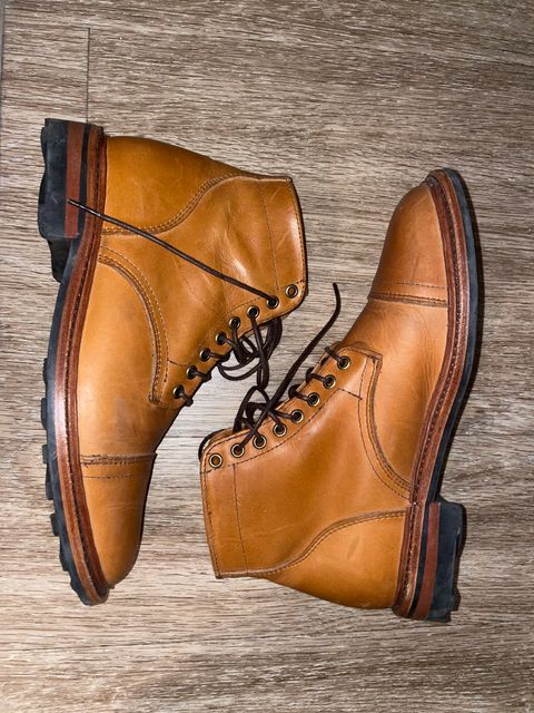 Photo by West.Coast.Boots on April 14, 2023 of the Parkhurst The Richmond in Seidel Natural Veg Retan.