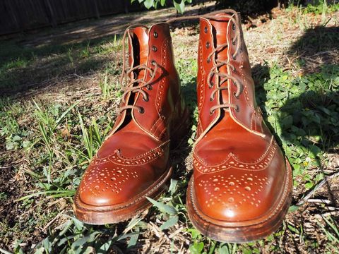 Photo by cocaloch on November 5, 2022 of the Tricker's Stow Country Boot in Unlisted Leather.