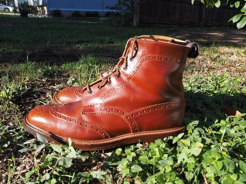Photo by cocaloch on November 5, 2022 of the Tricker's Stow Country Boot in Unlisted Leather.