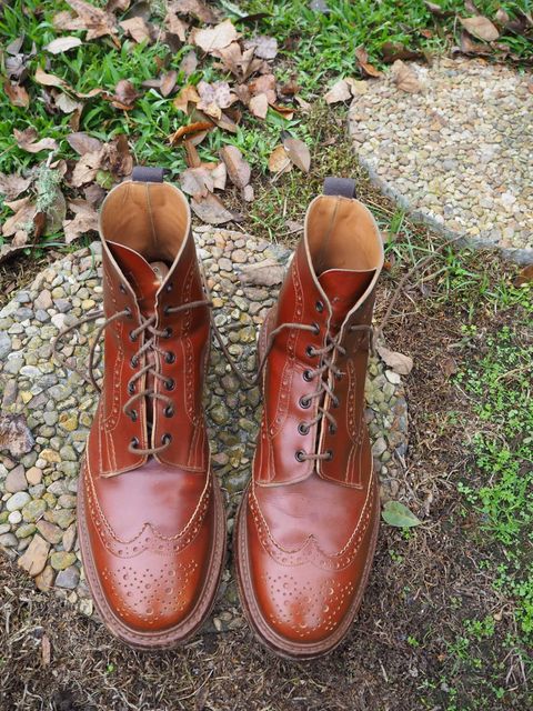 Photo by cocaloch on December 5, 2022 of the Tricker's Stow Country Boot in Unlisted Leather.