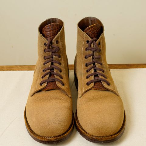 Photo by putzinboots on February 1, 2024 of the Oak Street Bootmakers Field Boot in Horween Marine Field Roughout.