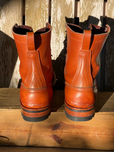 Photo by Gohilboots on January 6, 2025 of the Nicks DomePro in Wickett & Craig Natural Double Stuffed.