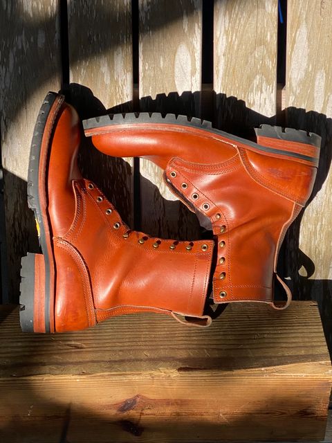 Photo by Gohilboots on January 6, 2025 of the Nicks DomePro in Wickett & Craig Natural Double Stuffed.