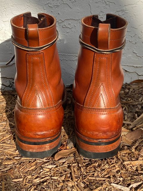 Photo by Gohilboots on March 5, 2025 of the Nicks DomePro in Wickett & Craig Natural Double Stuffed.