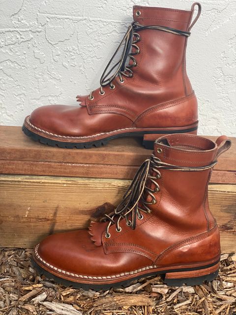 Photo by Gohilboots on March 5, 2025 of the Nicks DomePro in Wickett & Craig Natural Double Stuffed.
