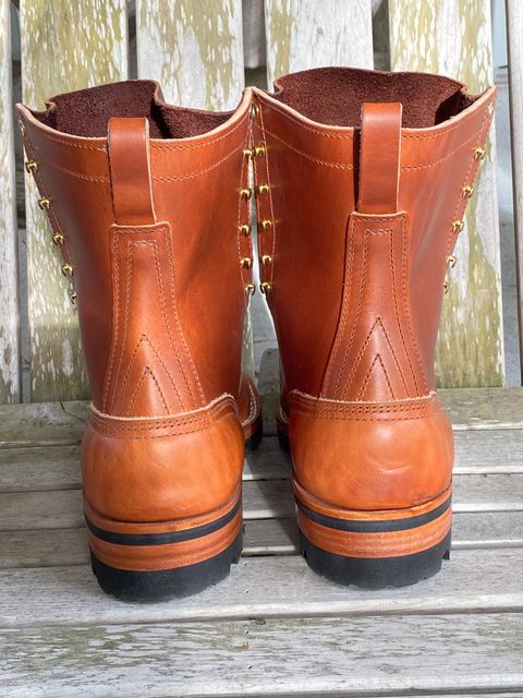 Photo by Gohilboots on October 15, 2024 of the Nicks DomePro in Wickett & Craig Natural Double Stuffed.