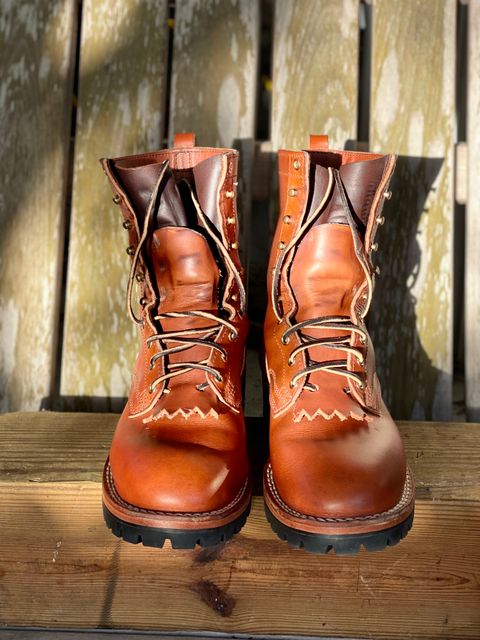 Photo by Gohilboots on November 5, 2024 of the Nicks DomePro in Wickett & Craig Natural Double Stuffed.