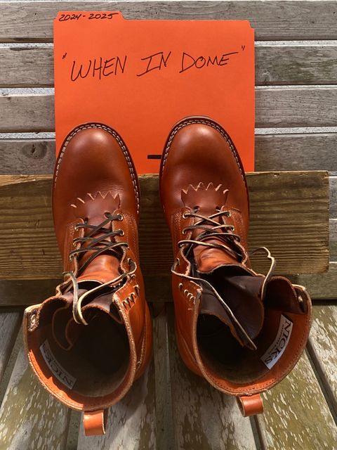 Photo by Gohilboots on November 5, 2024 of the Nicks DomePro in Wickett & Craig Natural Double Stuffed.