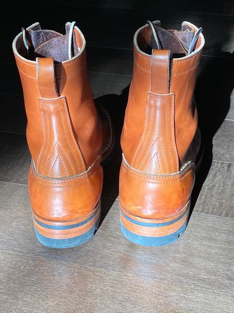 Photo by Gohilboots on December 6, 2024 of the Nicks DomePro in Wickett & Craig Natural Double Stuffed.