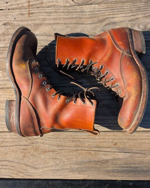 Photo by Lazy_Spread on January 4, 2025 of the Nicks Lace To Toe in Wickett & Craig Mojave Double Stuffed.