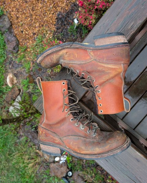 Photo by Lazy_Spread on April 5, 2025 of the Nicks Lace To Toe in Wickett & Craig Mojave Double Stuffed.