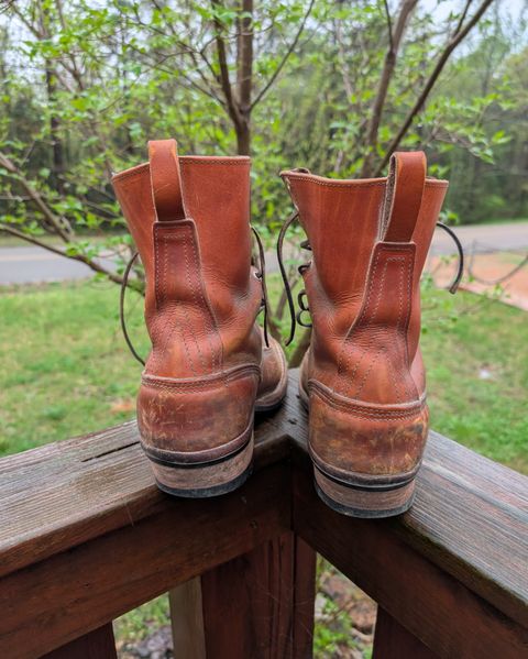 Photo by Lazy_Spread on April 5, 2025 of the Nicks Lace To Toe in Wickett & Craig Mojave Double Stuffed.