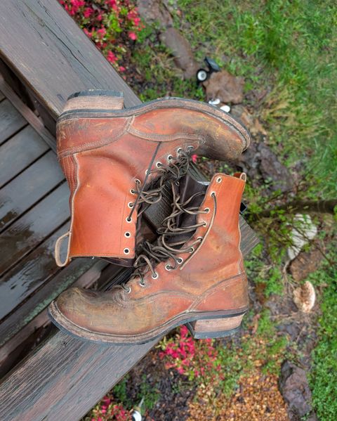 Photo by Lazy_Spread on April 5, 2025 of the Nicks Lace To Toe in Wickett & Craig Mojave Double Stuffed.