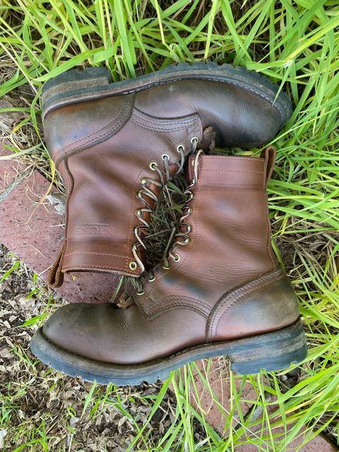 Photo by whiskey.bootlaces on April 3, 2024 of the Nicks BuilderPro in Seidel 1964 Brown.
