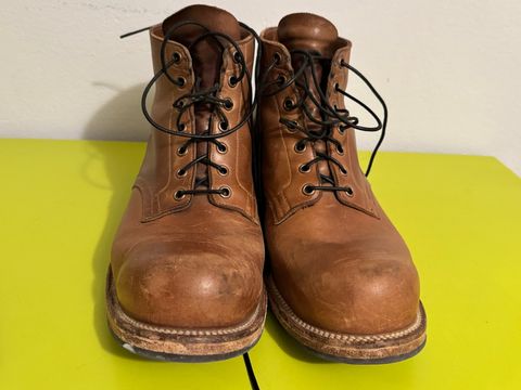 Photo by GalaxyGuy on February 4, 2026 of the Viberg Service Boot in Horween Natural Chromexcel Horsehide.