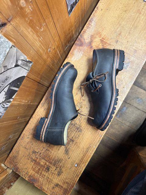 Photo by LimmerGuy on February 5, 2025 of the Peter limmer & Sons Custom Haferlschuh in Seidel Steel Gray Crazy Horse.