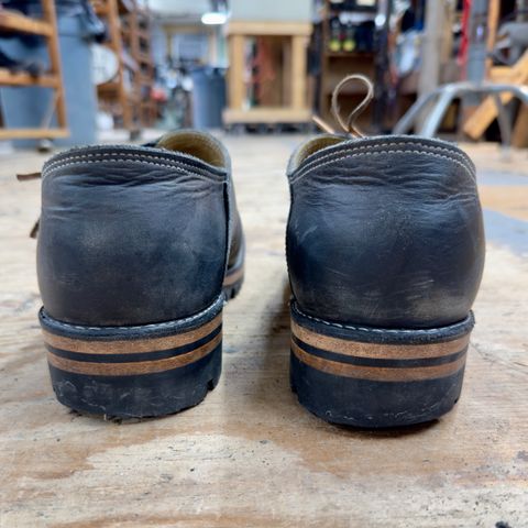 Photo by LimmerGuy on March 4, 2025 of the Peter limmer & Sons Custom Haferlschuh in Seidel Steel Gray Crazy Horse.