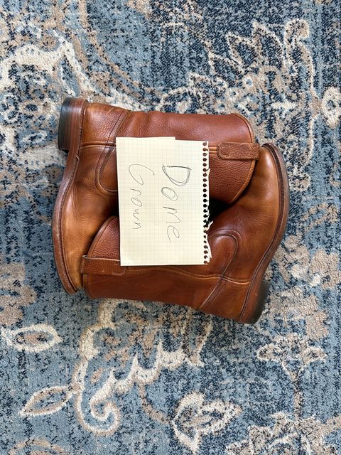 Photo by jayandhisboots on November 5, 2023 of the Allen Edmonds Dallas Roper in Horween Cheyenne Brown.