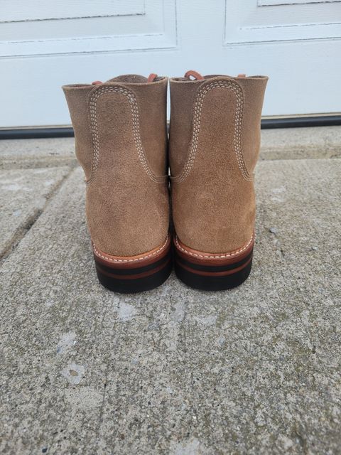 Photo by MagicBeardMan86 on October 4, 2022 of the John Lofgren M-43 Service Shoes in Horween Natural Chromexcel Roughout.