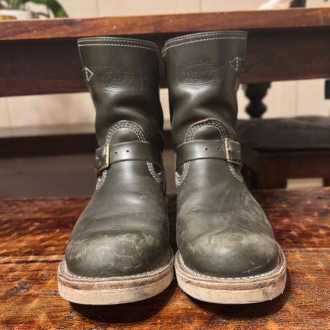 Photo by sthilburn on December 1, 2025 of the Wesco Boss Engineer Boot in Forest Chromexcel Leather.
