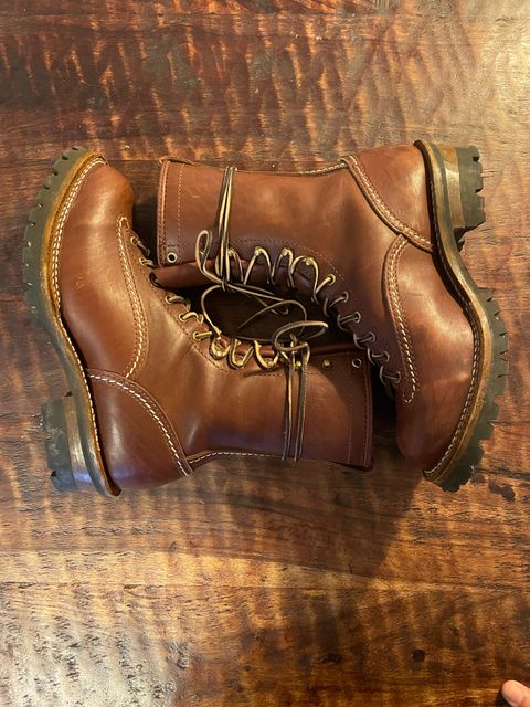 Photo by sthilburn on November 8, 2022 of the Wesco Jobmaster in Seidel Brown Oil Tan.