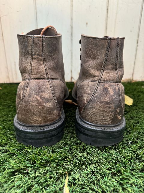 Photo by kat on February 5, 2025 of the Grant Stone Brass Boot in Gallun Teton Waxy Stag.