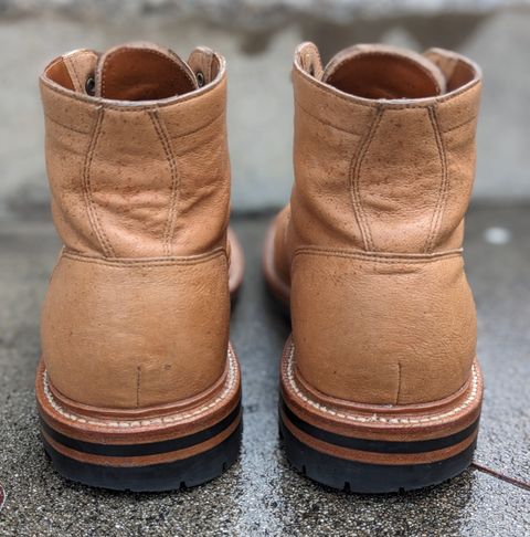 Photo by kat on January 3, 2023 of the Grant Stone Ottawa Boot in Incas Natural Kangaroo.