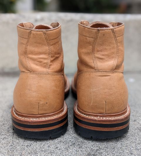 Photo by kat on February 3, 2023 of the Grant Stone Ottawa Boot in Incas Natural Kangaroo.