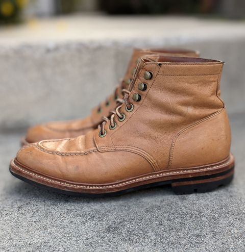 Photo by kat on March 4, 2023 of the Grant Stone Ottawa Boot in Incas Natural Kangaroo.