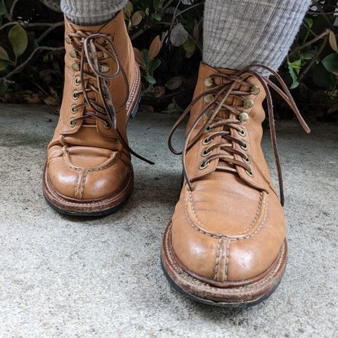 Photo by kat on March 5, 2023 of the Grant Stone Ottawa Boot in Incas Natural Kangaroo.
