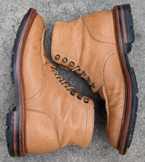 Photo by kat on April 3, 2023 of the Grant Stone Ottawa Boot in Incas Natural Kangaroo.