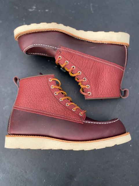 Photo by centralfornia on October 2, 2022 of the Red Wing 6-Inch Classic Moc in Unknown Leather.