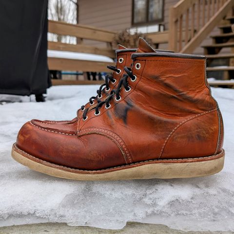 Photo by workwearfit on February 5, 2025 of the Red Wing 875 in Red Wing / Brown.