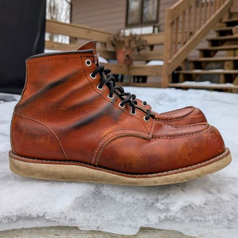 Photo by workwearfit on February 5, 2025 of the Red Wing 875 in Red Wing / Brown.