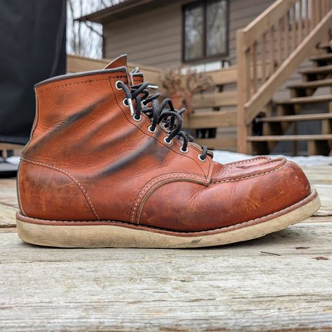 Photo by workwearfit on March 3, 2025 of the Red Wing 875 in Red Wing / Brown.