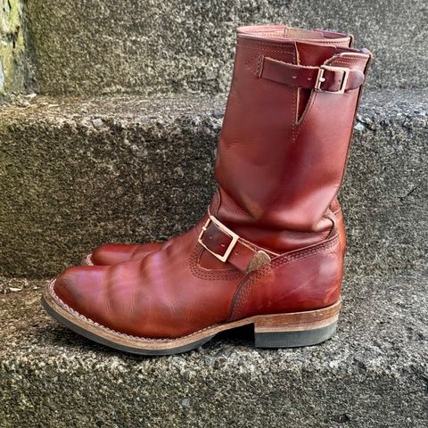 Photo by Leetsalot on March 3, 2025 of the Wesco Mister Lou in Wickett & Craig Tan Oiled Latigo.