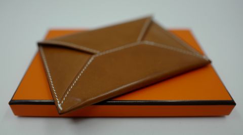 Photo by uglyshoes on March 5, 2026 of the Hermès Enveloppe MM in Barenia.