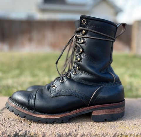 Photo by hopsandleather on April 5, 2024 of the Nicks MTO in Wickett & Craig Black Oiled Latigo.